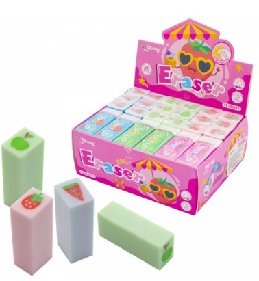 Ластик Yalong 'Фрукты' синт. каучук, цвет ассорти, 50х20х15 мм, YL221511