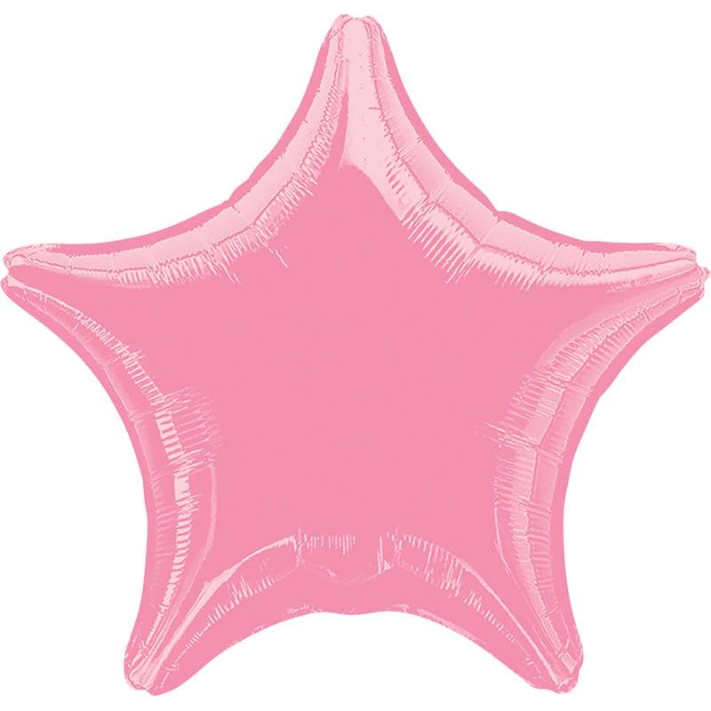Шар фольга 18 Звезда Металлик Розовый ; Metallic Pink Star S15 ;  1280402